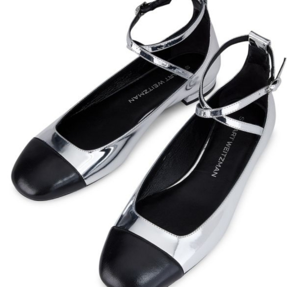 Stuart Weitzman Eden Ankle Wrap Ballet Flats